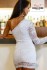 Krajkové šaty Mini dress - Bílá